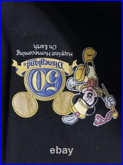 Disneyland Jacket Large Wool And Leather 50th Anniversary