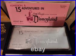 Disneyland LIMITED EDITION Silver E Ticket, 55th Anniversary Coin, Trolley Coin