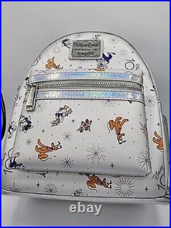 Disneyland Loungefly Disney100 Anniversary Mickey & Friends Mini Backpack New