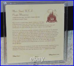 Disneyland Main Street USA 50th Anniversary Pewter Miniatures LE 1500 COA NEW