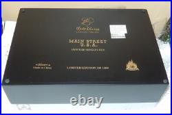 Disneyland Main Street USA 50th Anniversary Pewter Miniatures LE 1500 COA NEW