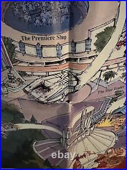 Disneyland Map Poster 40 Years of Adventure 1995 Error