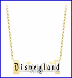 Disneyland Marquee Necklace by CRISLU 70th Anniversary 18k Yellow Gold