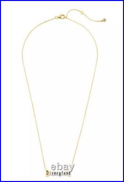 Disneyland Marquee Necklace by CRISLU 70th Anniversary 18k Yellow Gold
