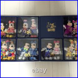 Disneyland Mickey Minnie Historical Plush 30th Anniversary Set Japan