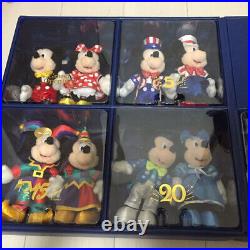 Disneyland Mickey Minnie Historical Plush 30th Anniversary Set Japan