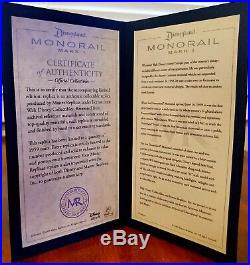 Disneyland Monorail Red Mark I Signed by Artists DL 50th Anniversary