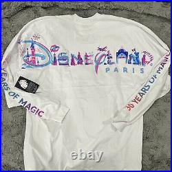 Disneyland Paris 30th Anniversary Iridescent Spirit Jersey New with tags Large L