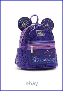 Disneyland Paris 30th Anniversary Limited Loungefly Sequin Backpack Bnwt