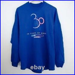 Disneyland Paris 30th Anniversary Long Sleeve T-Shirt S Size Unused Cute