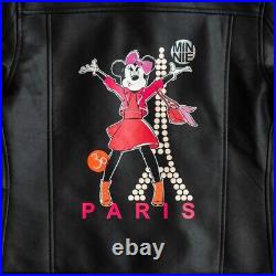 Disneyland Paris 30th Anniversary Minnie Mouse Faux Leather Jacket Sz Medium