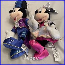 Disneyland Paris 30th Anniversary Plush Set of 2 Mickey & Minnie Mouse NWT