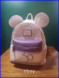 Disneyland Paris Loungefly Mini Backpack 30th Anniversary Limited Edition