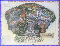 Disneyland Park 45th Anniversary Commemorative 1999 Centennial Poster Map Frame