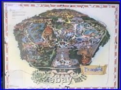Disneyland Park 45th Anniversary Commemorative 1999 Centennial Poster Map Frame
