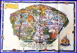 Disneyland Park 50th Anniversary 27 X 39 Map Poster Souvenir