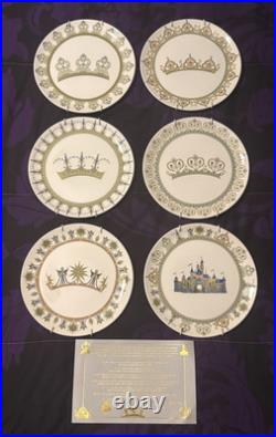 Disneyland Park 50th Anniversary Plates Set by Kim Irvine Set of 6