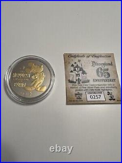 Disneyland Park 65th Anniversary Commemorative Coin Limited Edition #257/6500