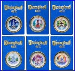 Disneyland Park 65th Anniversary Framed Pin Set CLUB 33 Limited Edition