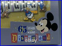 Disneyland Park 65th Anniversary Marquee Boxed Jumbo Pin Limit Ed 1000 Sold Out