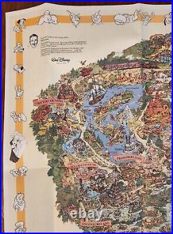 Disneyland Park Map 40 Years of Adventures 27x35 inches