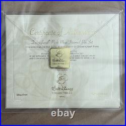 Disneyland Park Map Framed Pin Set 1956 COA Edition Size 1500