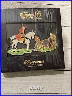 Disneyland Pin Set 2 Boxed Jumbo Pins SLEEPING BEAUTY 65th Anniversary LE 3000