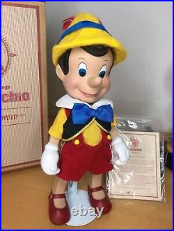 Disneyland Pinocchio 65th Anniversary Porcelain Doll Ltd Ed Coa Signed