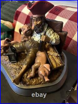 Disneyland Pirates Of The Caribbean 50Th Anniversary Drunken Pirate Figure