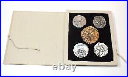 Disneyland Pirates Of The Caribbean Coin 5 Collector Coins 65th Anniversary Set