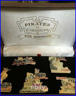 Disneyland Pirates of the Caribbean 40th Anniversary Marc Davis Pin Set LE 250