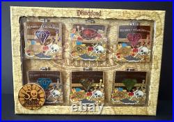Disneyland Pirates of the Caribbean 50th Anniversary Box Set 6 Pins LE 500 2017