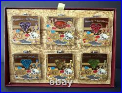 Disneyland Pirates of the Caribbean 50th Anniversary Box Set 6 Pins LE 500 2017