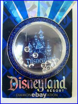 Disneyland Resort 2015 60th Anniversary Diamond Celebration 5 Pin Set On Cards