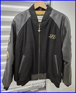 Disneyland Resort 50th Anniversary Bomber Jacket Leather Size L Disneyland Resort 50th Anniversary Bomber Jacket Leather Size L