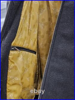 Disneyland Resort 50th Anniversary Bomber Jacket Leather Size L Disneyland Resort 50th Anniversary Bomber Jacket Leather Size L