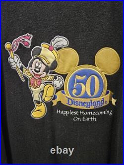 Disneyland Resort 50th Anniversary Bomber Jacket Leather Size L Disneyland Resort 50th Anniversary Bomber Jacket Leather Size L