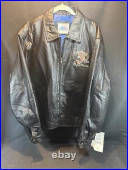 Disneyland Resort 50th Anniversary Leather Jacket 2XL NWT Magical Memories Rare