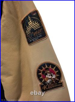 Disneyland Resort 50th Anniversary Leather Jacket 2XL NWT Magical Memories Rare
