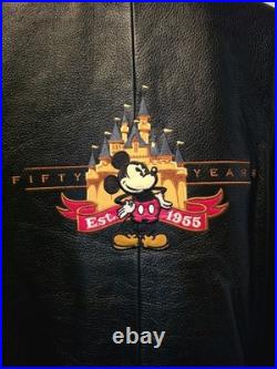 Disneyland Resort 50th Anniversary Leather Jacket 2XL NWT Magical Memories Rare