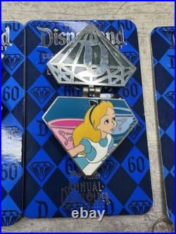 Disneyland Resort Pin Set Of 9 Diamond Anniversary LE3000 Annual Passholder