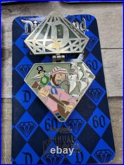 Disneyland Resort Pin Set Of 9 Diamond Anniversary LE3000 Annual Passholder