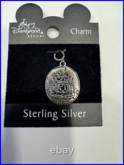 Disneyland Resort Sterling Silver Charm 50th Anniversary Happiest Homecoming VTG
