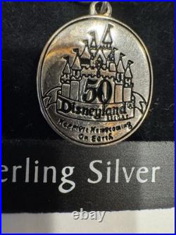 Disneyland Resort Sterling Silver Charm 50th Anniversary Happiest Homecoming VTG