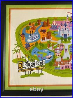 Disneyland Shag 50th Anniversary Disneyland Poster MAP L/E 300 Disney prop sign