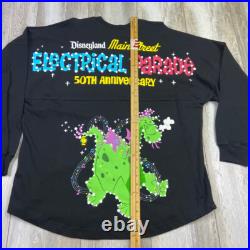 Disneyland Spirit Jersey L Black Main Street Electrical Parade 50th Anniversary