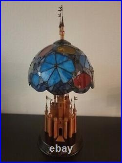 Disneyland Stained Glass 50th Anniversary Tiffany style Castle Lamp fireworks