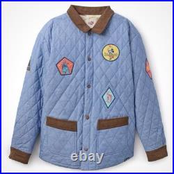 Disneyland Vault 70th Anniversary Reversible Corduroy Quilted Patch Jacket