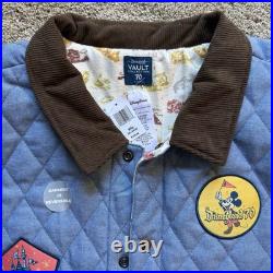Disneyland Vault 70th Anniversary Reversible Corduroy Quilted Patch Jacket