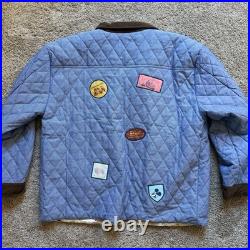Disneyland Vault 70th Anniversary Reversible Corduroy Quilted Patch Jacket